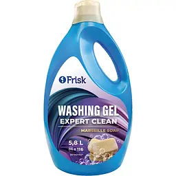 Гель для прання універсальний Frisk Expert Clean Марсельське мило 5.8 л