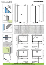 Душові двері Radaway Torrenta DWJ 90х195 скло прозоре, хром (131900-01-01) - мініатюра 8