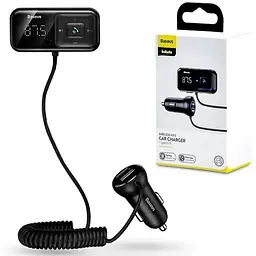 Автомобільний ФМ блютуз модулятор Baseus S-16 USB для автомагнітоли в машину - мініатюра 2