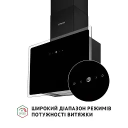 Витяжка декоративна похила Perfelli RIVA NERO - мініатюра 4