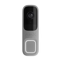 Відеодзвінок з WiFi 4Mp Ajax DoorBell Gray із вбудованим штучним інтелектом та ІЧ датчиком руху (26-00558)