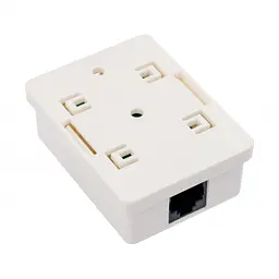 Комп'ютерна розетка RJ45x1 UTP cat.5e 8P8C Vinga (VCPRJ45O1NE) - мініатюра 3