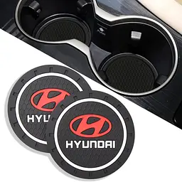 Антискользящий коврик В Подстаканник Hyundai ⌀7 см 2 шт