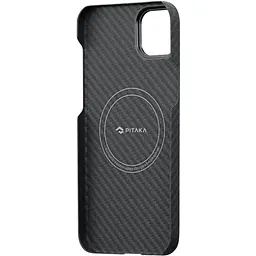Чохол-накладка Pitaka MagEZ Case 3 Twill 1500D Black/Grey для iPhone 14 (KI1401) - мініатюра 3