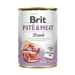 Вологий корм Brit Care Pate & Meat для собак з ягням 400 г (арт.100077/530441)