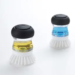 Щітка Oxo Good Grips з диспенсером, 27х10х5 см, чорна з білим (36481) - мініатюра 3