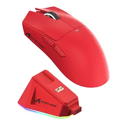 Ігрова бездротова миша ATTACK SHARK X11 / Сенсор PAW3311 / 22000 DPI / Док-станція в комплекті / Red