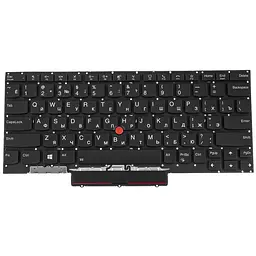 Клавіатура для ноутбука LENOVO (ThinkPad: X1 Nano gen 1) rus чорний без фрейма подсветка клавиш
