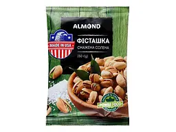 Фісташки ALMOND 150г Сіль смажені солоні