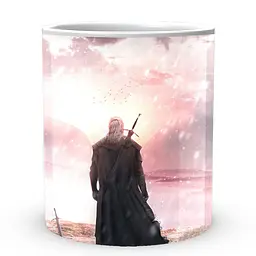 Кухоль GeekLand The Witcher Відьмак Геральт TW 002.010 330 мл білий - мініатюра 2
