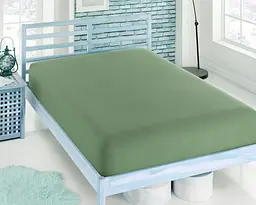 Простирадло на резинці трикотажне Zeron Yesil 160х200х30