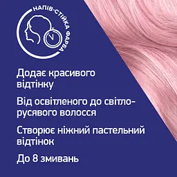 Тимчасова фарба для волосся Schwarzkopf Live Pretty Pastels P123 Rose Gold  - мініатюра 4