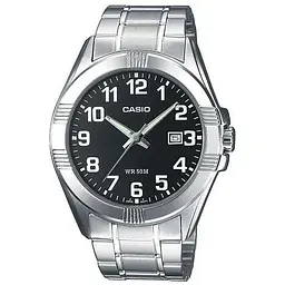 Сталеві чоловічі наручні годинники Casio оригінал Японія Collection MTP-1308PD-1BVEF зі сталевим браслетом