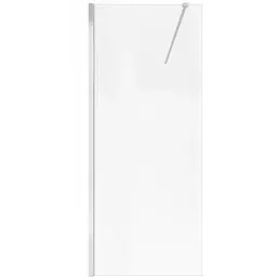 Душова перегородка Qtap Walk-In Standard CRM209.C8 90x190 см, скло Clear 8 мм, покриття CalcLess, універсальна, прозорий