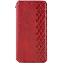 Шкіряний чохол-книжка GETMAN Cubic (PU) для Xiaomi Redmi 15C (Global) / Poco C85 (Global) Червоний