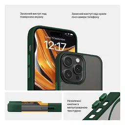 Чехол для Apple iPhone 13 Pro Max, Uniq MagCase, зеленый, противоударный, панель-накладка с MagSafe, ударопрочный TPU+PC, с магнитом MagSafe, поддержка полноценной беспроводной зарядки, ArmorStandart (ARM75328) - мініатюра 3