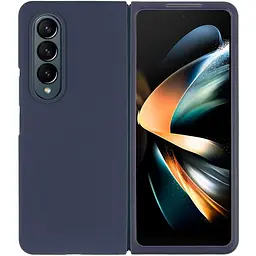 Чохол Foldables Silicone Cover Lakshmi (AAA) для Samsung Galaxy Z Fold4 Темно-синій / Midnight blue - мініатюра 2