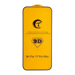 Захисне скло Tempered 5D iPhone 17 Pro Max Black