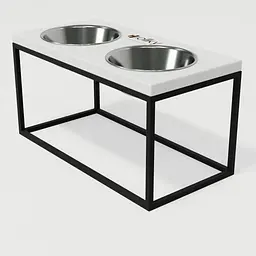 Hollky Base L — миски на підставці для середніх і великих собак (2 × 0,95 л, висота 20 см) - мініатюра 7