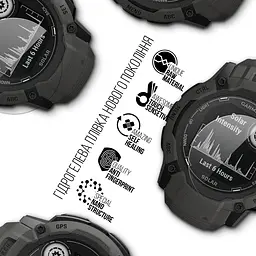 Гідрогелева плівка на годинники Garmin Instinct 2X Solar ArmorStandart захисна плівка для смарт годинників прозора (ARM85998) - мініатюра 2