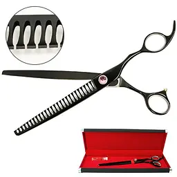 Філірувальні шанкерні ножиці для стрижки собак Davis Majutsu Titanium Thinning (S.MT8THI)