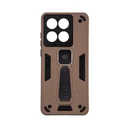 Чехол для Motorola Edge 60 Fusion 5G/60 5G, Proover, коричневый, с подставкой и магнитом, противоударный, ударопрочный, бронированный, панель-накладка, защита всего корпуса, термополиуретан (TPU) + поликарбонат (PC), ArmorStandart (ARM85744)