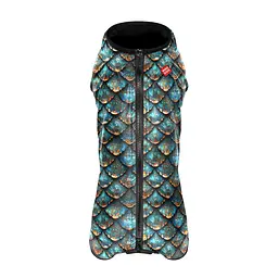 Вітровка для собак WAUDOG Clothes, малюнок "Луска", S40, В 56-59 см, С 37-40 см - мініатюра 2