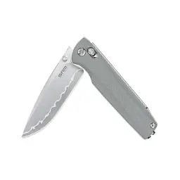 Ніж складаний туристичний SRM Terrier 258L-GK2 140Cr G10 92,6 мм сірий - мініатюра 2