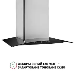 Витяжка декоративна зі склом Perfelli GRASSI 6PWX INOX - мініатюра 3