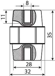 Ізолятор‑тримач SM35 АСКО‑УКРЕМ (A0150100003) - мініатюра 3