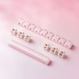 Клавіатура GravaStar Mercury K1 x Kailh Cherry Pink EN BT/WL/USB Sakura Pink (GSK1_P_PNK) - мініатюра 13