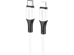 Кабель Borofone BX79 Silicone USB Type-C to Lightning PD 20W 1m White (6974443384734)
