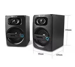 Компьютерные колонки Kisonli T010 для ПК и ноутбука, USB+3.5mm 6Вт - мініатюра 3