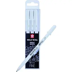 Набір гелевих ручок Sakura Basic 05 Fine 3шт Білі