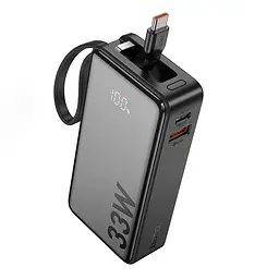 Акумулятор портативний Hoco Q27a power bank 10000mAh 33w інтегрований кабель - мініатюра 2