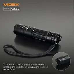 Портативний світлодіодний ліхтарик Videx VLF-A355C 4000 Lm 5000 K (VLF-A355C) - мініатюра 3