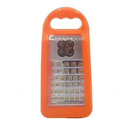 Ліхтар переносний HG DUE HG-400B, 35Led+4Led, 2 режими, вбудований аккум, корпус пластмас, кабель 220В, Mix color, Box - мініатюра 2