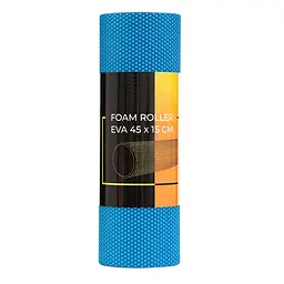 Масажний ролик Cornix EVA+ 45 x 15 см (валик, ролер) XR-0306 Blue - мініатюра 3