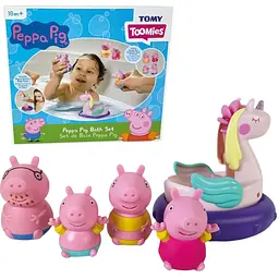 Іграшки для ванни Tomy Toomies Сім'я свинки Пеппи та єдиноріг (124648)