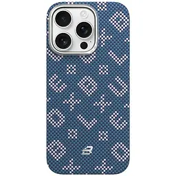 TPU+PC чохол Blueo Gilded Tactile Woven with Magnetic Fit для Apple iPhone 15 Pro (6.1") Blue - мініатюра 2