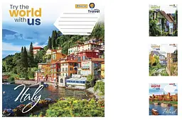 
Зошити учнівські 18 аркушів клітинка. 1В World with us, 25 шт. в упаковці