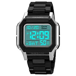 Чоловічий наручний годинник 2264BKSIWT Black-Silver-White Skmei acs0030086 - мініатюра 2
