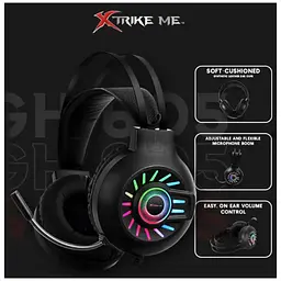 Ігрові навушники Xtrike Me Stereo Gaming Headset GH-605 для геймерів з мікрофоном підсвічуванням - мініатюра 7