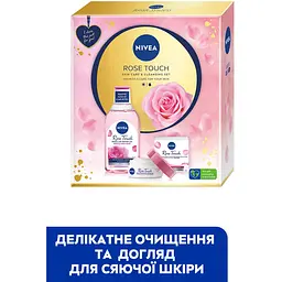 Набір жіночий Nivea Rose Touch 2023: Міцелярна вода 400 мл + Зволожуючий гель-крем 50 мл - мініатюра 3
