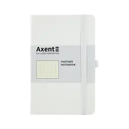 Книга записна Axent Partner 125х195 мм в точку 96 аркушів Біла (8306-21-A)