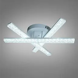Сучасна стельова LED-люстра для кухні Diasha SX818/3WH — біла, 48 Вт, 50 см