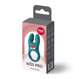 Ерекційне віброкільце з подвійною стимуляцією клітора Fun Factory NŌS PRO Bottle Green, 2 мотори - мініатюра 8