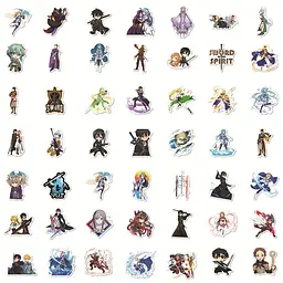 Стікерпак GeekLand Sword Art Online 50 штук - мініатюра 3