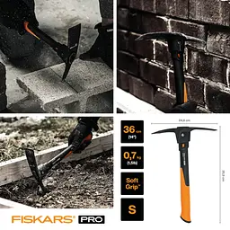 Кірка Fiskars Pro IsoCore™ S 0,7 кг / 36 см (1062937) - мініатюра 2
