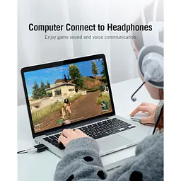 Звукова плата Vention Audio USB 2х3,5mm jack Metal (VAB-S17-B) - мініатюра 11